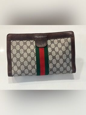 Vintage Gucci GG Supreme Web Clutch/Pouch